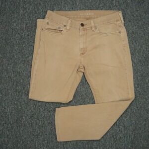 Mott & Bow Jeans Mens 29x25 Khaki Tan Mercer Slim 5 Pocket Stretch‎